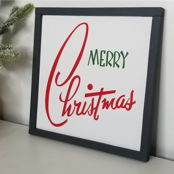 Merry Christmas Wood‎ Sign Rustic Christmas Holiday Decor Farmhouse Wood … - Picture 2 of 7